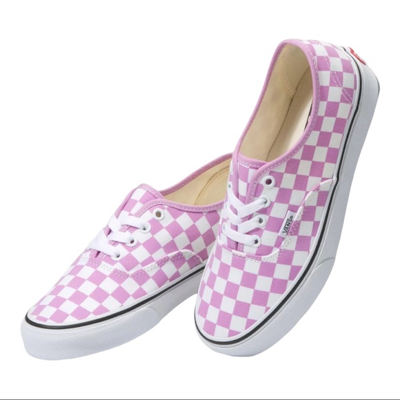 Vans Shoes - Vans checkerboard authentic orchid/true white NWB